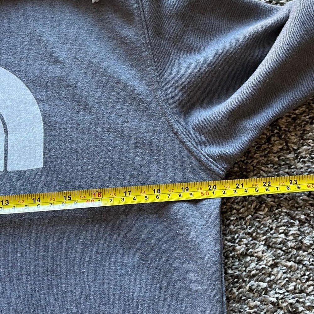 Gray North Face Hoodie Mens Small Gray Relaxed Fit Hipster Winter Coat Gorpcore - Picture 5 of 6